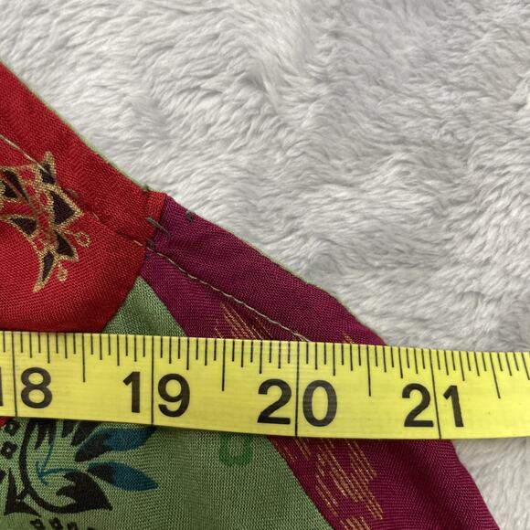 Paths of the Spirit Patchwork Boho Dress Womens L/XL Scoop Neck Asymmetrical - Picture 5 of 7